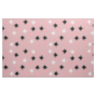 Tissu de coton peigné par Starbursts rose atomiqu