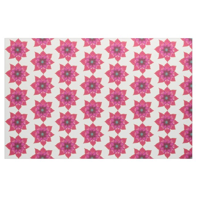 Tissu de coton peigné sur mesure Flower (56" width (Fat Quarter)