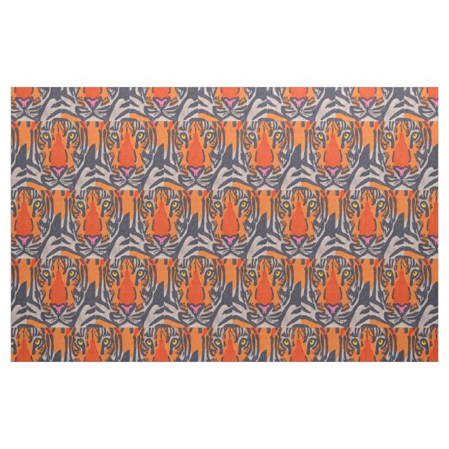 Tissu de coton peigné - Tigre (Fat Quarter)