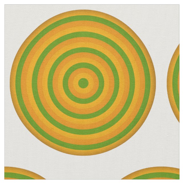 Tissu de coton peint avec conception circulaire (Fermer)