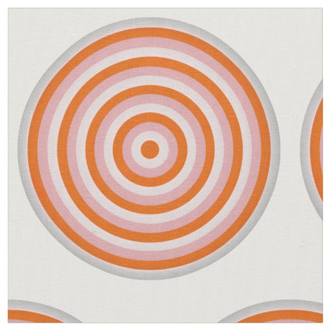 Tissu de coton peint avec conception circulaire (Fermer)