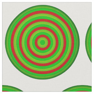 Tissu de coton peint avec conception circulaire