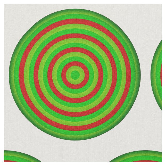Tissu de coton peint avec conception circulaire (Fermer)