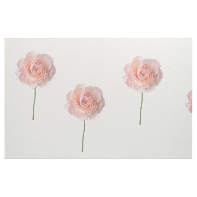 Tissu de coton peint Roses roses (Fat Quarter)