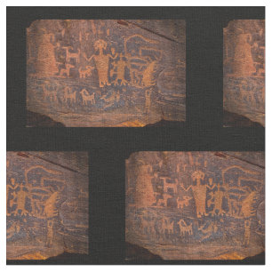 Tissu de coton Petroglyph Sud-Ouest