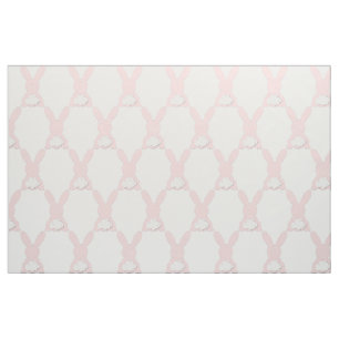Tissu de coton rose de lapin