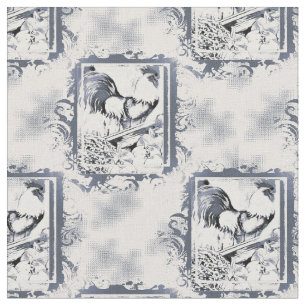 Tissu de coton rustique de coq