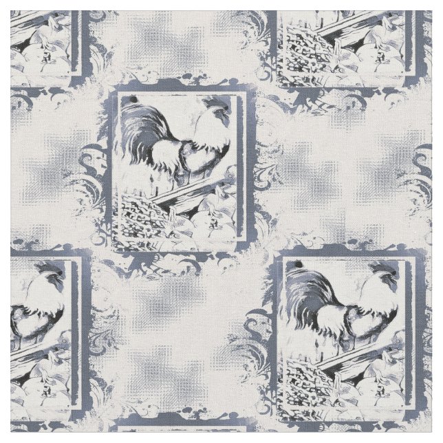 Tissu de coton rustique de coq (Fermer)