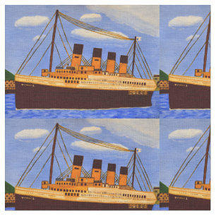 Tissu de coton Titanic de navire