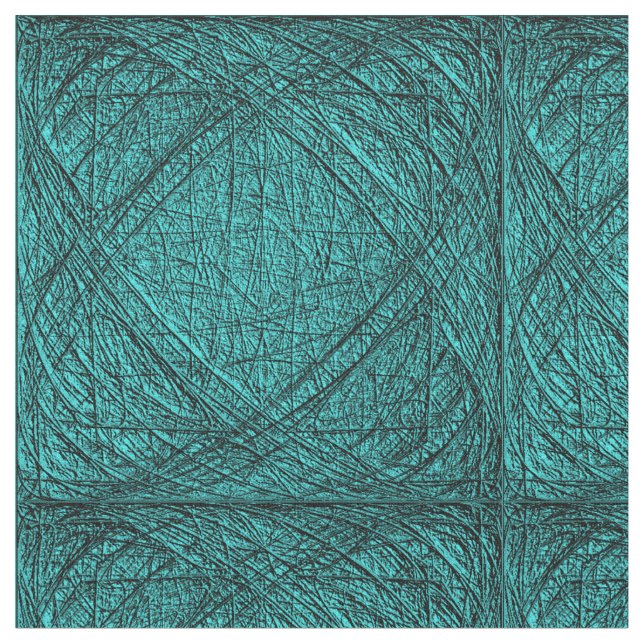 Tissu de coton Turquoise profond Carré de 4 pouces (Fermer)
