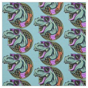 Tissu de couleur personnalisée Hipster T-Rex