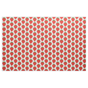 Tissu de couleur personnalisée simple fraise