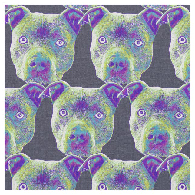 Tissu de coutume de chien de Pitbull (Fermer)