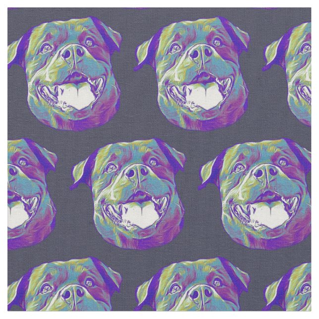 Tissu de coutume de chien de rottweiler (Fermer)