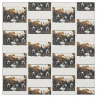 Tissu de coutume de chiot de boxeur