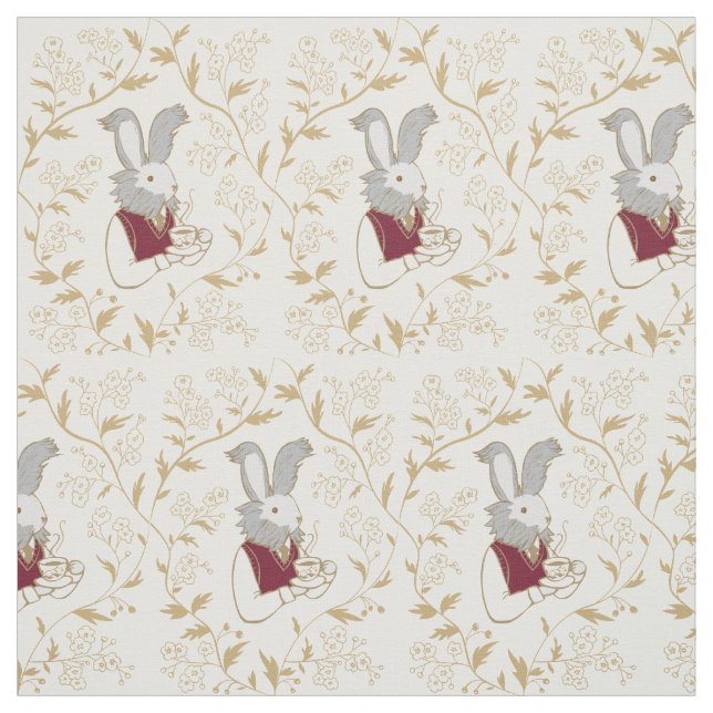 Tissu de coutume de lapin de temps de thé (Échantillon)