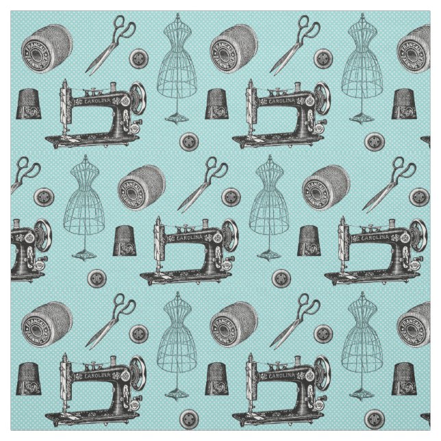 Tissu de couture d'Aqua de cru (Échantillon)