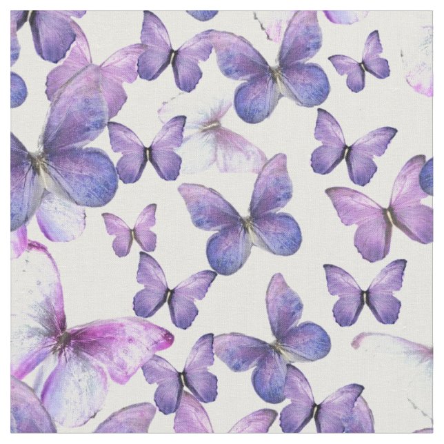 Tissu de couture papillons violets (Fermer)