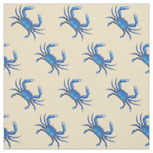 Tissu de crabe bleu de la Nouvelle Angleterre
