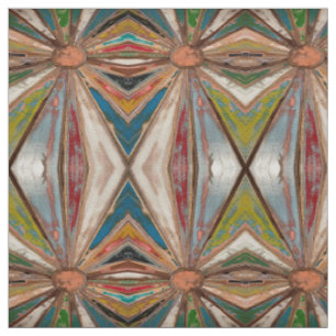 Tissu de décorateur graphique Boho rustique