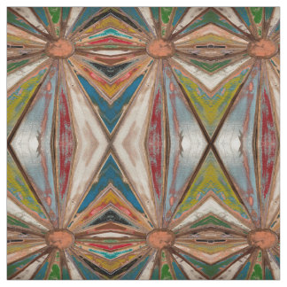 Tissu de décorateur graphique Boho rustique