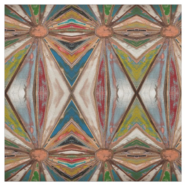 Tissu de décorateur graphique Boho rustique (Échantillon)