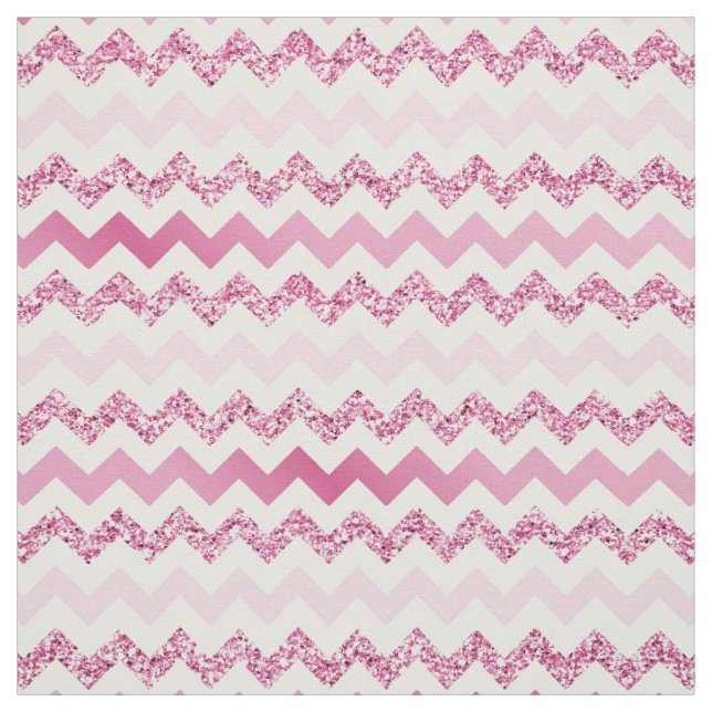 Tissu de dégradé rose Chevron (Échantillon)