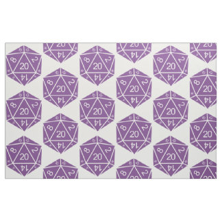 Tissu de dés D20 violet