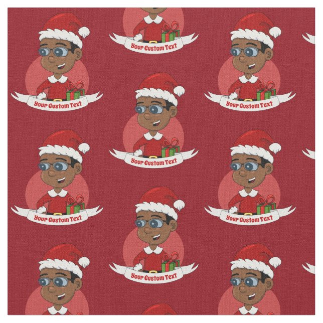 Tissu de dessin animé de Noël (Fermer)