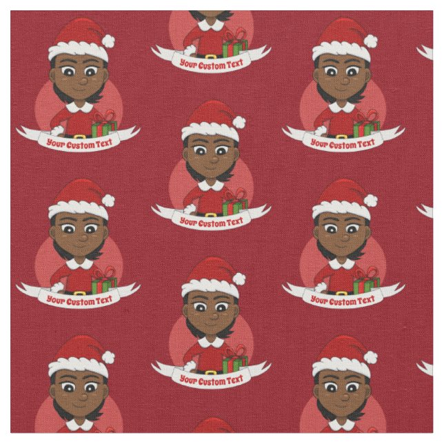 Tissu de dessin animé de Noël (Fermer)