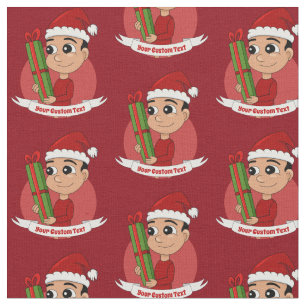 Tissu de dessin animé de Noël