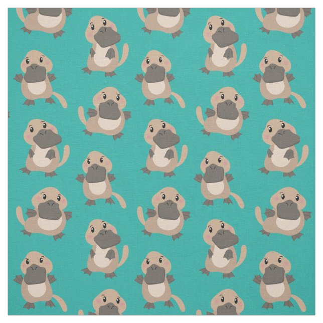 Tissu de dessin de Cute Platypus (Échantillon)