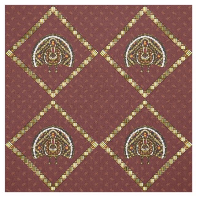 Tissu de dinde d'automne (Échantillon)
