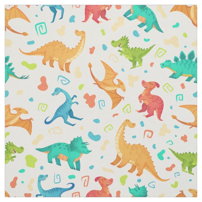 Tissu de dinosaures chères (Échantillon)