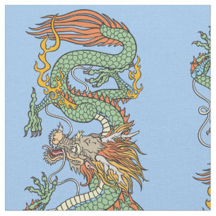 Tissu de dragon chinois traditionnel