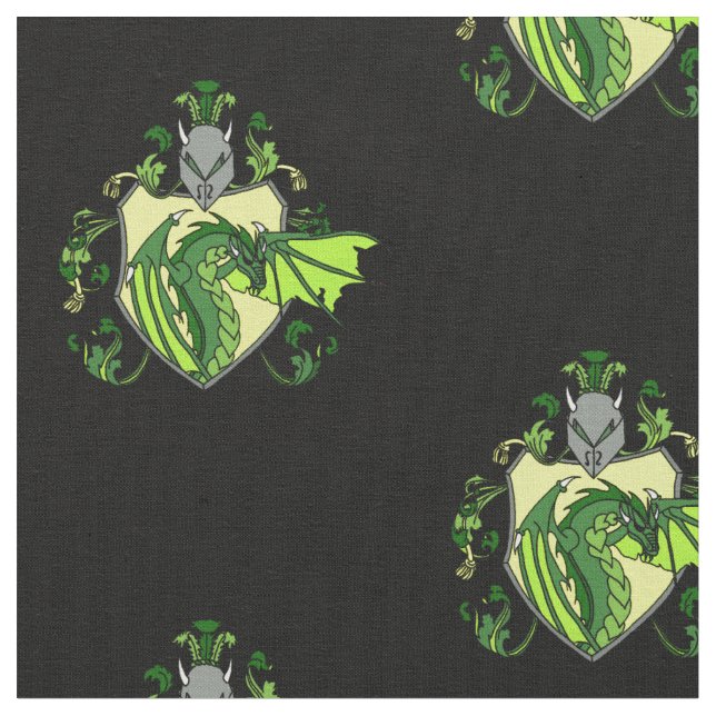 Tissu de dragon vert (Fermer)