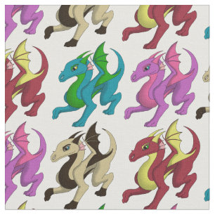 Tissu de dragons d'enfants