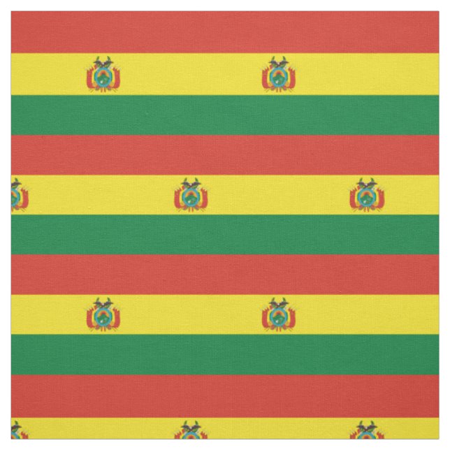 Tissu de drapeau bolivien patriotique (Échantillon)