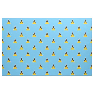 Tissu de drapeau du St Lucia bleu-clair