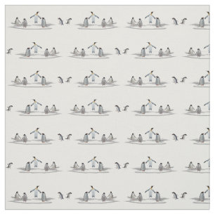Tissu de fête de l'iceberg de pingouin (choisir la