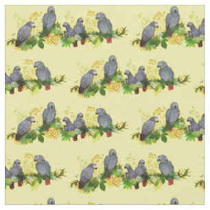 Tissu de fête pour perroquets gris africains (jaun