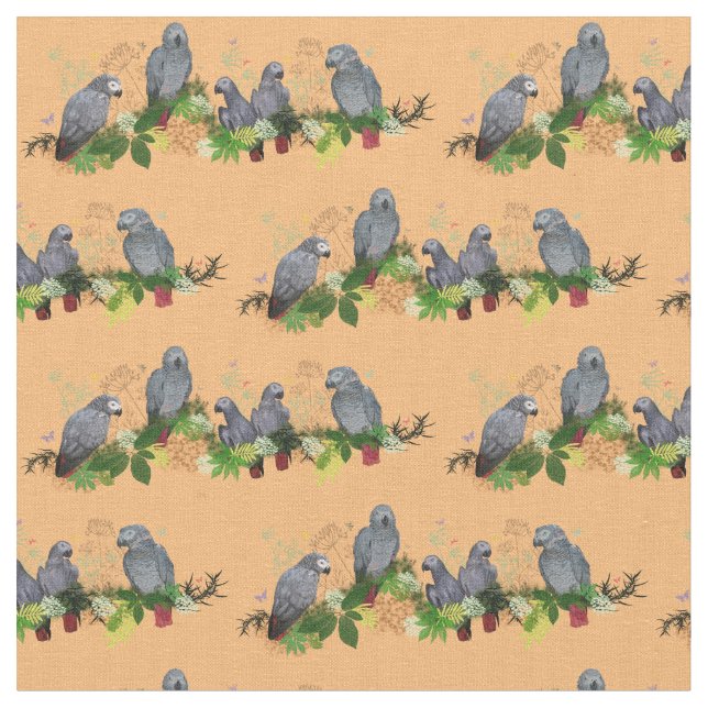 Tissu de fête pour perroquets gris africains (oran (Fermer)