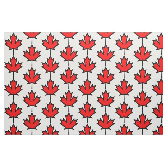 Tissu de feuille d'érable canadien (Fat Quarter)