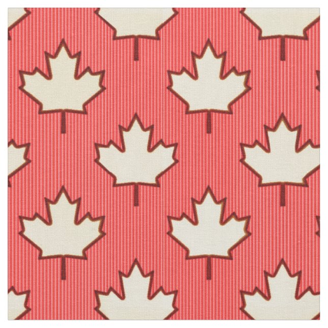 Tissu de feuille d'érable canadien (Fermer)
