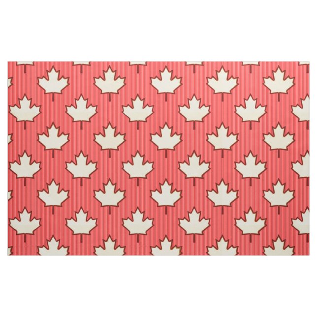 Tissu de feuille d'érable canadien (Fat Quarter)