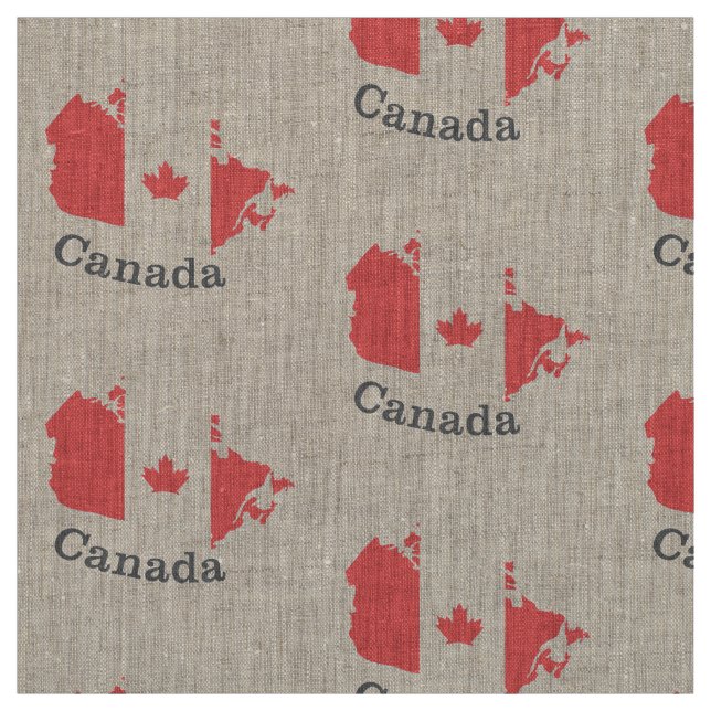 Tissu de feuille d'érable canadien - Design d'auto (Échantillon)
