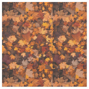Tissu de feuilles d'automne