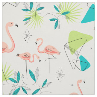 Tissu de Flamant rose-rama