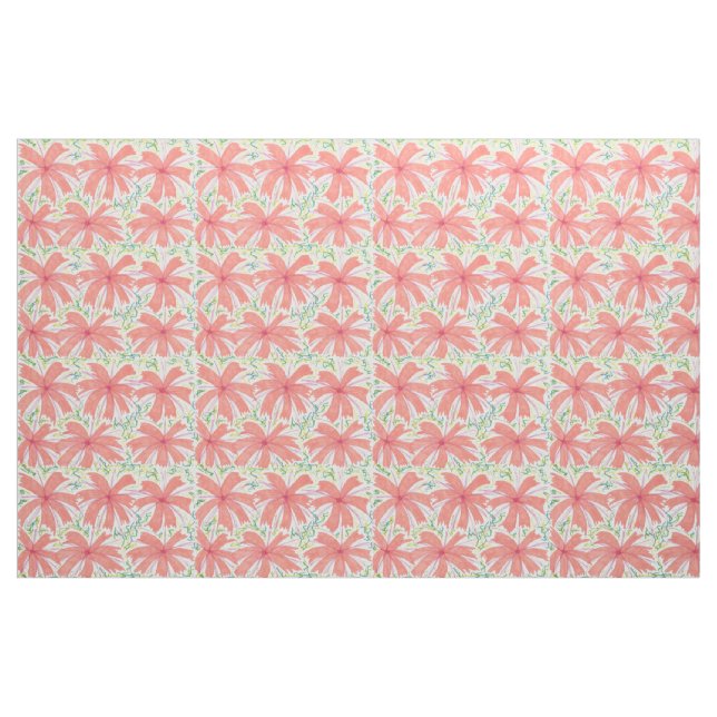 Tissu de fleur d'éclatement tropical (Yard)