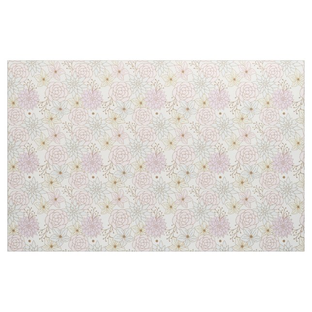 tissu de fleurs de printemps (Fat Quarter)